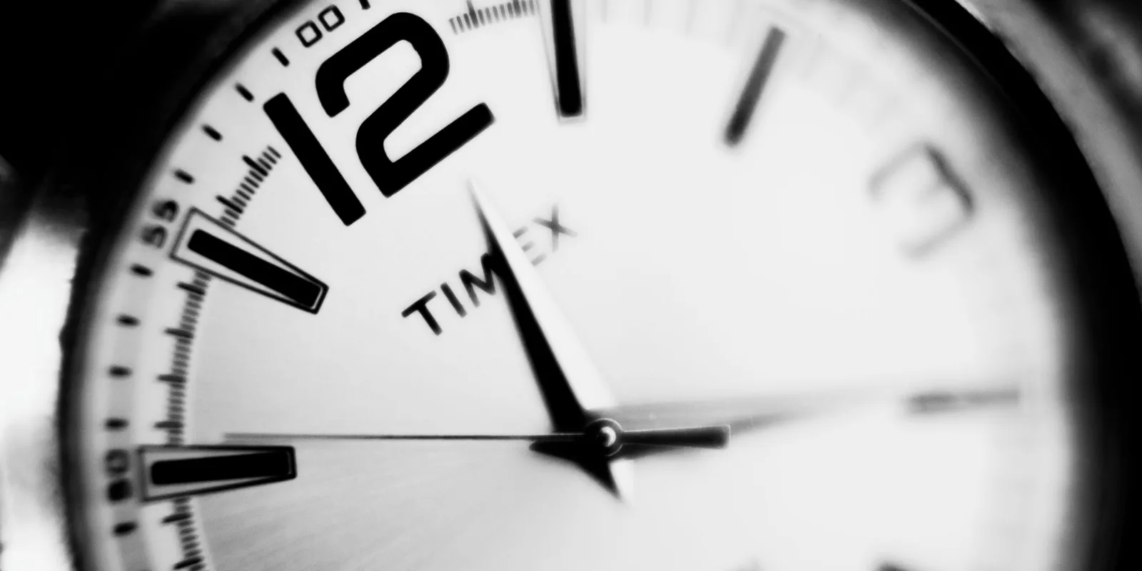 Stylish close-up image of a Timex watch face, focusing on precision and elegance