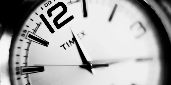 Stylish close-up image of a Timex watch face, focusing on precision and elegance